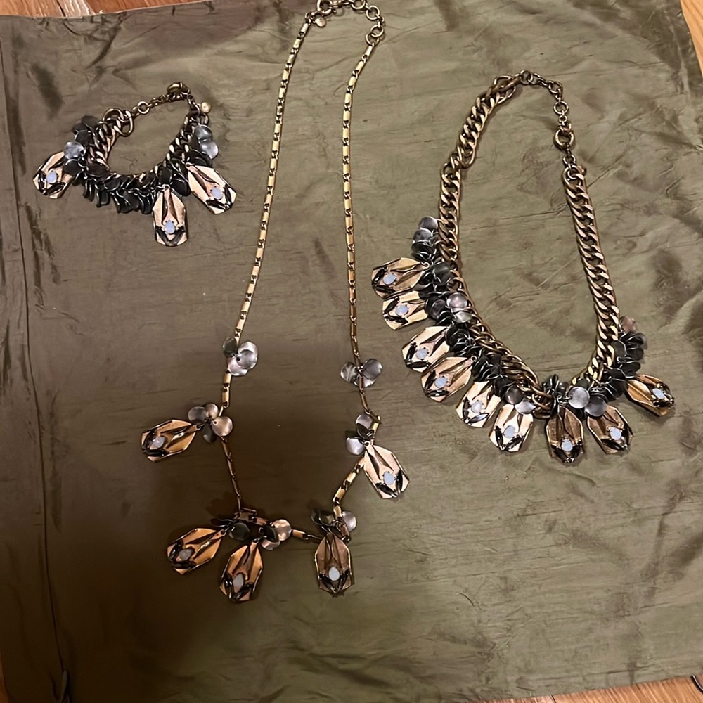 J Crew necklace bracelet